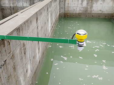 凤砂矿业工业废水处理液位监测现场