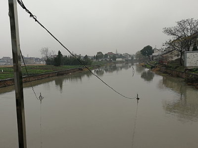 江苏盛泽镇特殊河道选用GRCF河道多普勒流量计测量流量